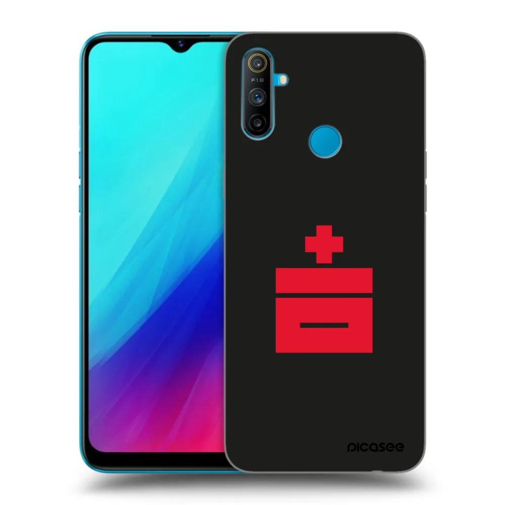 Picasee silikónový čierny obal pre Realme C3 - Le Plastenciaga