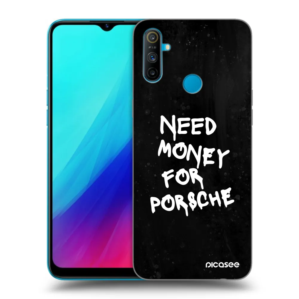 Picasee silikónový čierny obal pre Realme C3 - Black Dollar