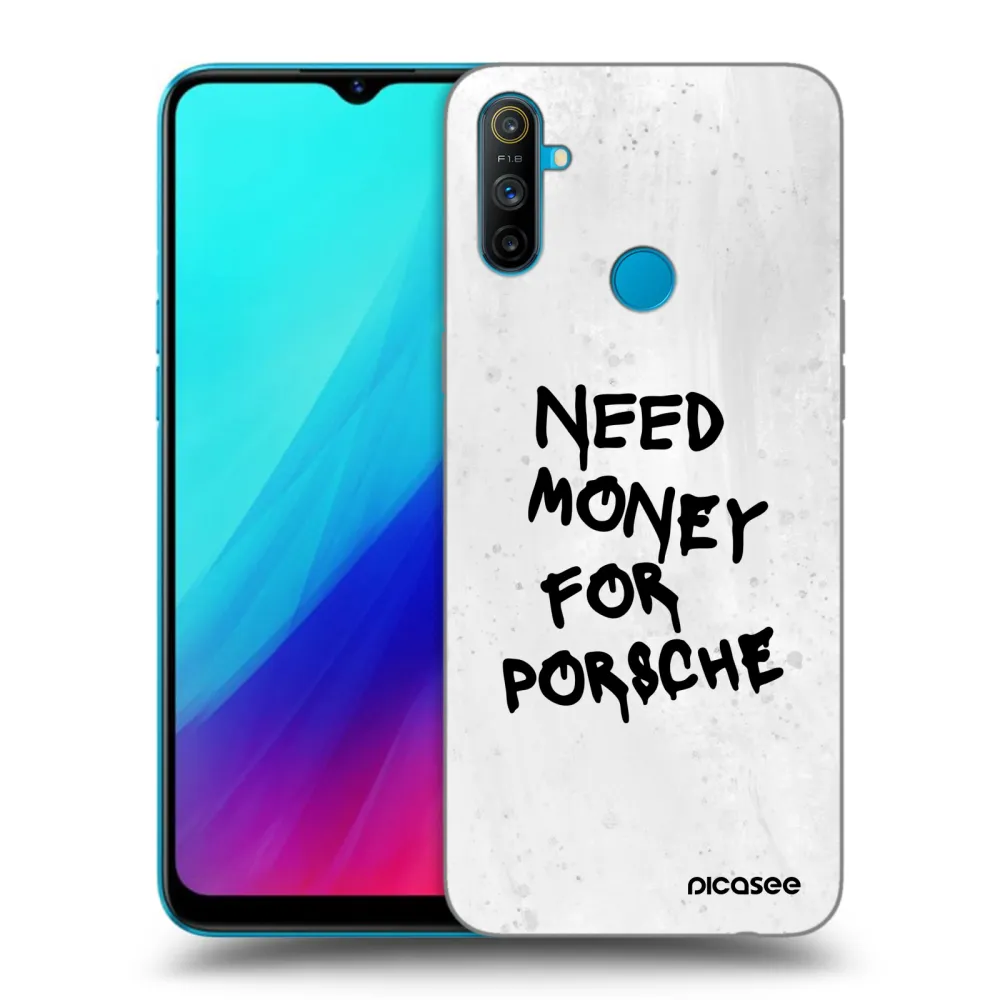 Picasee silikónový čierny obal pre Realme C3 - White Dollar