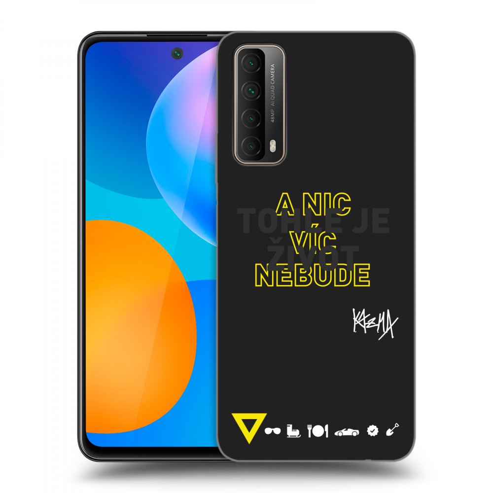 Picasee silikónový čierny obal pre Huawei P Smart 2021 - Kazma - TOHLE JE ŽIVOT A NIC VÍC NEBUDE