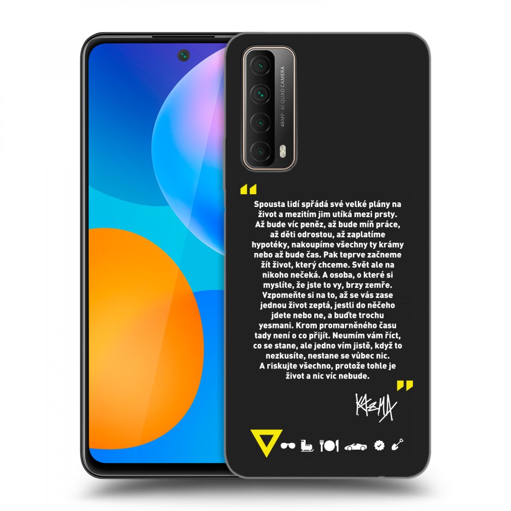 Picasee silikónový čierny obal pre Huawei P Smart 2021 - Kazma - BUĎTE TROCHU YESMANI