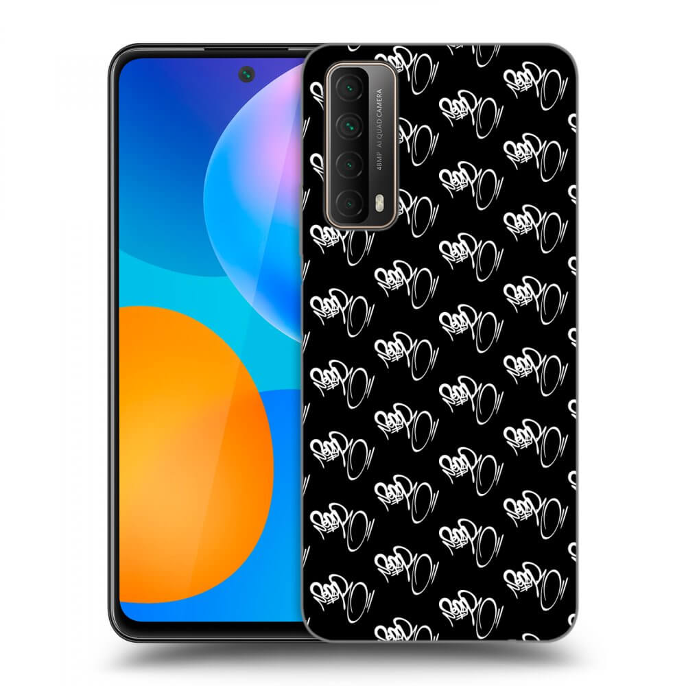Picasee silikónový čierny obal pre Huawei P Smart 2021 - Separ - White On Black