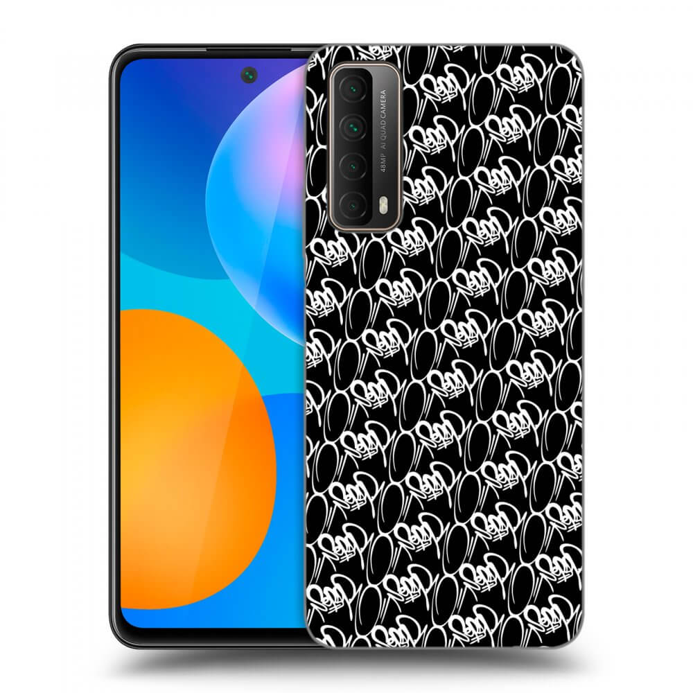 Picasee silikónový čierny obal pre Huawei P Smart 2021 - Separ - White On Black 2