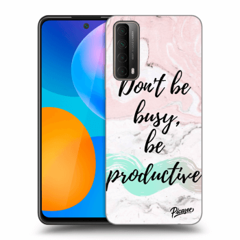 Picasee silikónový čierny obal pre Huawei P Smart 2021 - Don't be busy, be productive