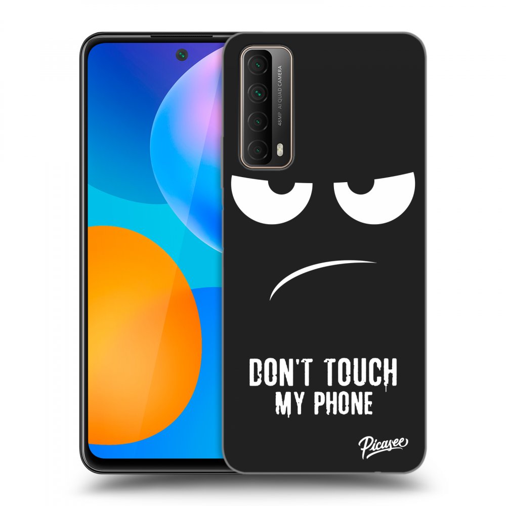 Picasee silikónový čierny obal pre Huawei P Smart 2021 - Don't Touch My Phone