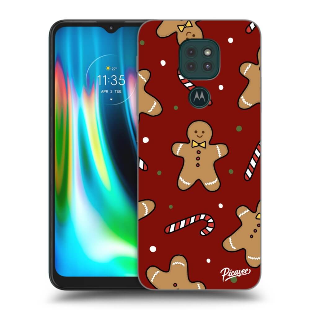Picasee silikónový čierny obal pre Motorola Moto G9 Play - Gingerbread 2