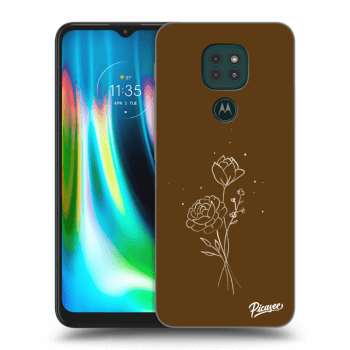 Obal pre Motorola Moto G9 Play - Brown flowers