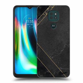 Picasee silikónový čierny obal pre Motorola Moto G9 Play - Black tile