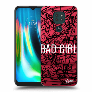 Picasee silikónový prehľadný obal pre Motorola Moto G9 Play - Bad girl