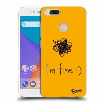 Picasee silikónový prehľadný obal pre Xiaomi Mi A1 Global - I am fine