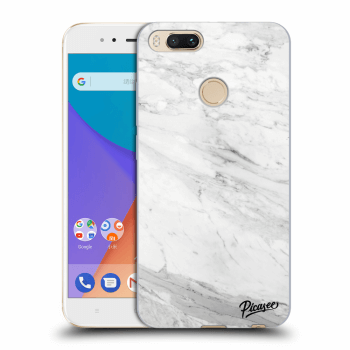 Picasee silikónový prehľadný obal pre Xiaomi Mi A1 Global - White marble