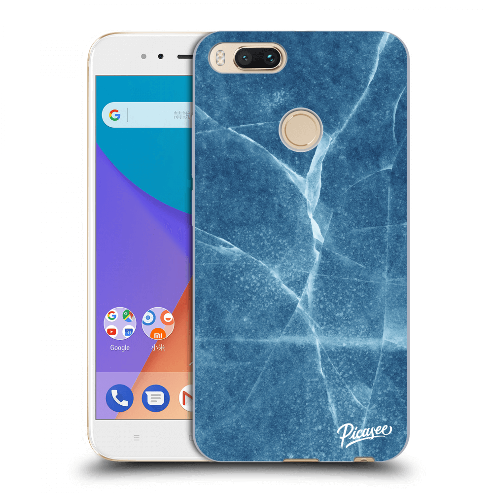 Picasee silikónový prehľadný obal pre Xiaomi Mi A1 Global - Blue marble