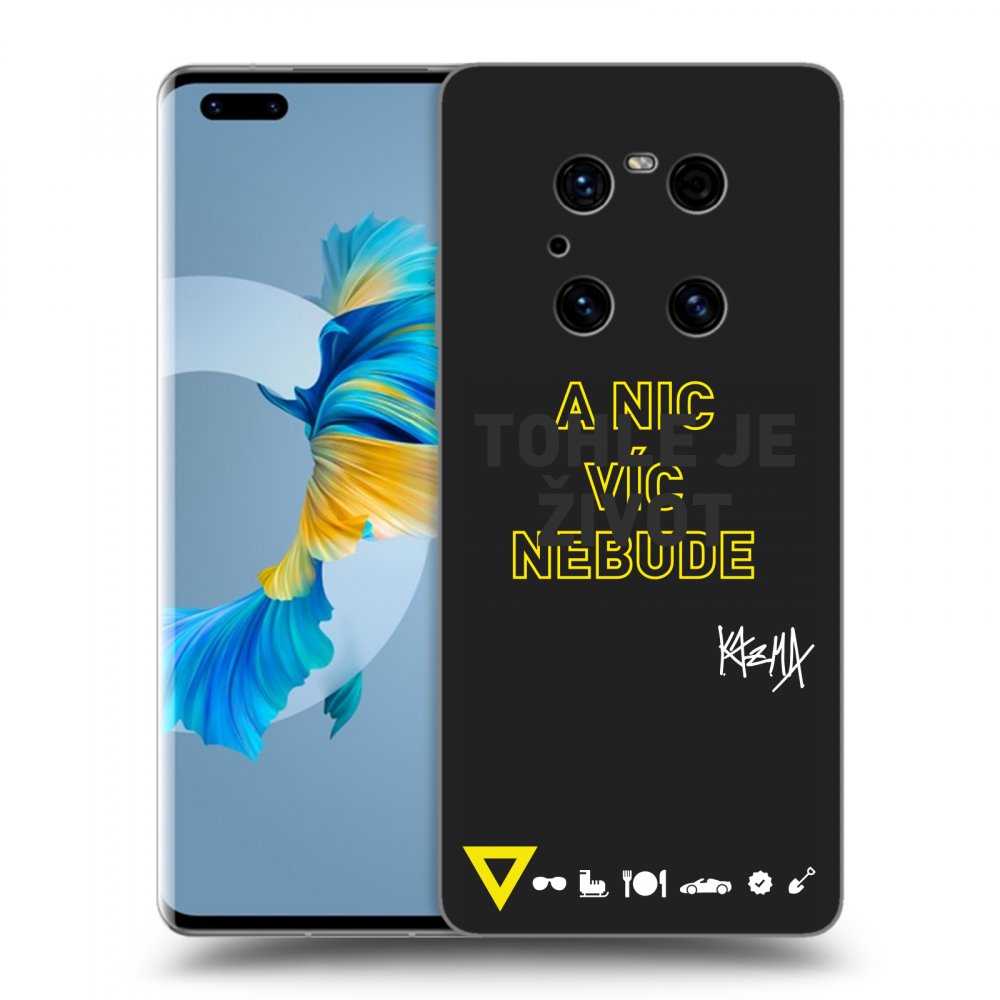 Picasee silikónový čierny obal pre Huawei Mate 40 Pro - Kazma - TOHLE JE ŽIVOT A NIC VÍC NEBUDE