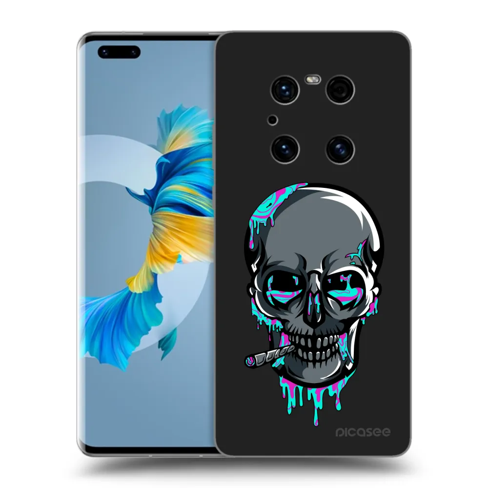 Picasee silikónový čierny obal pre Huawei Mate 40 Pro - EARTH - Lebka 3.0