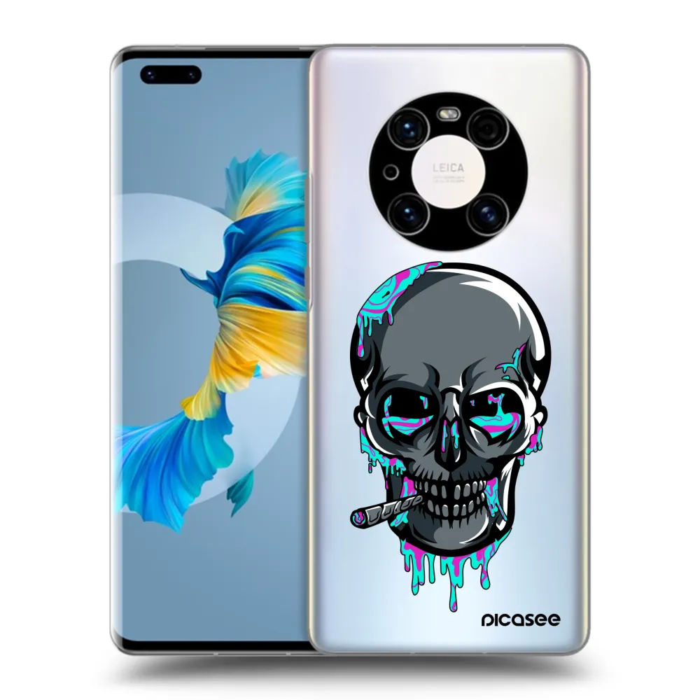 Picasee silikónový prehľadný obal pre Huawei Mate 40 Pro - EARTH - Lebka 3.0