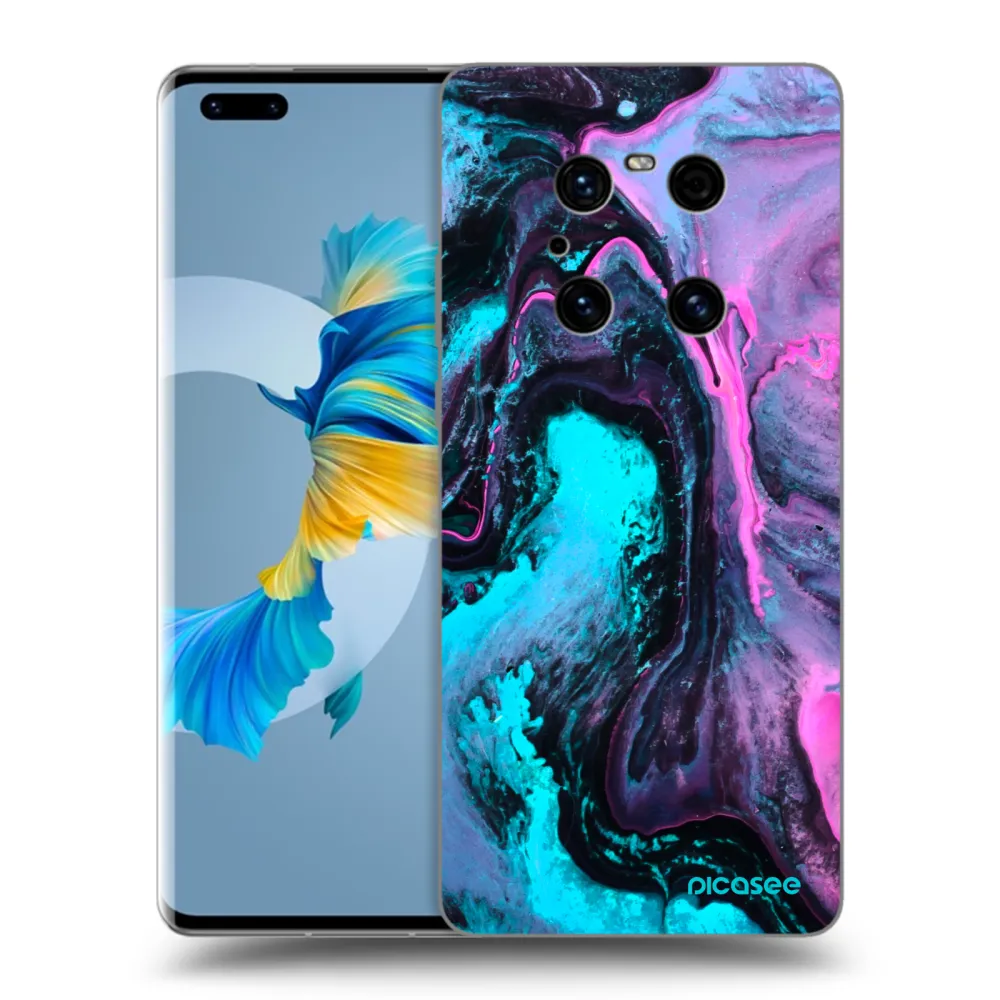 Picasee silikónový čierny obal pre Huawei Mate 40 Pro - Lean 2