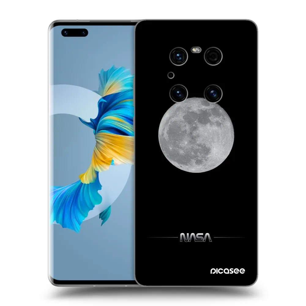 Silikónový prehľadný obal pre Huawei Mate 40 Pro - Moon Minimal