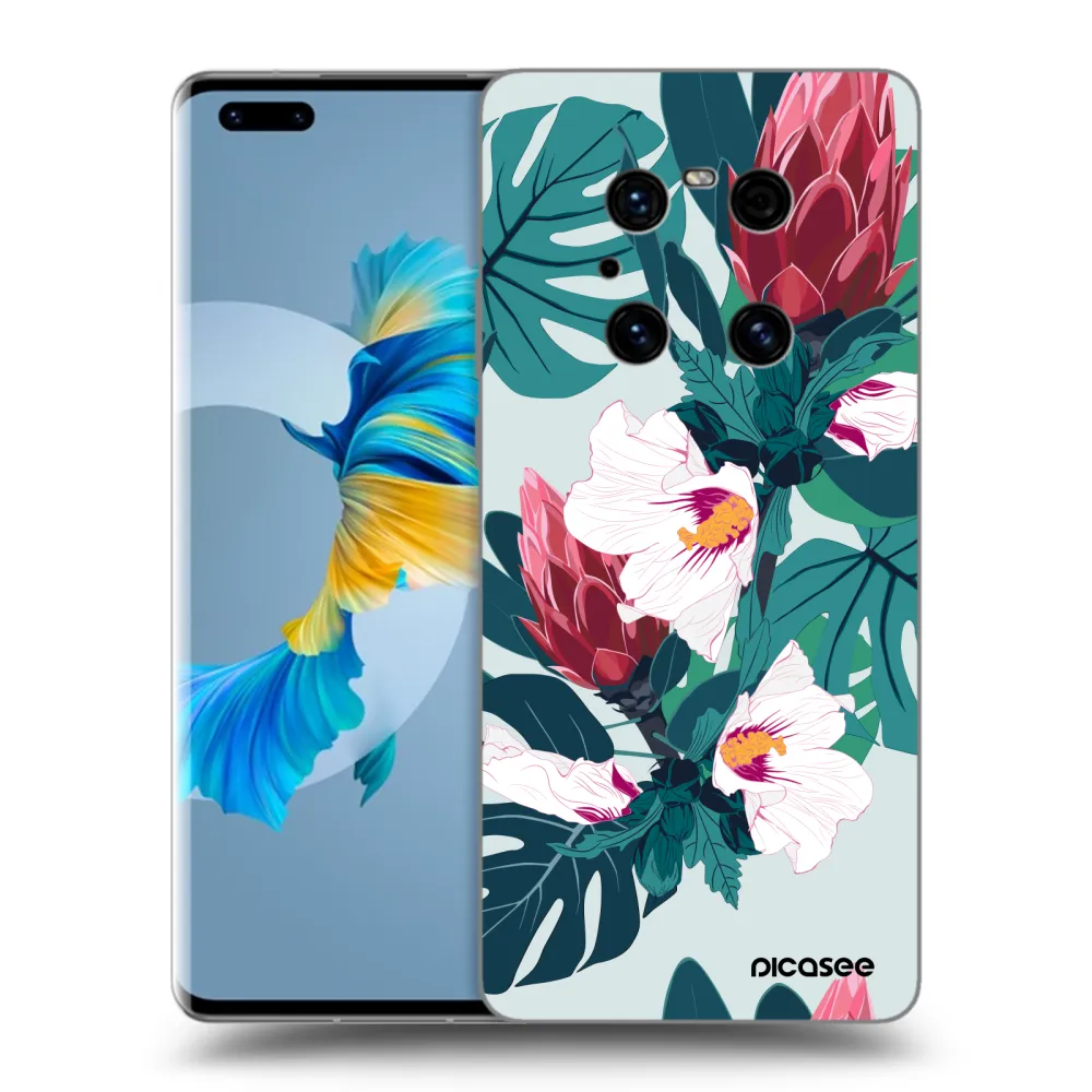 Silikónový prehľadný obal pre Huawei Mate 40 Pro - Rhododendron