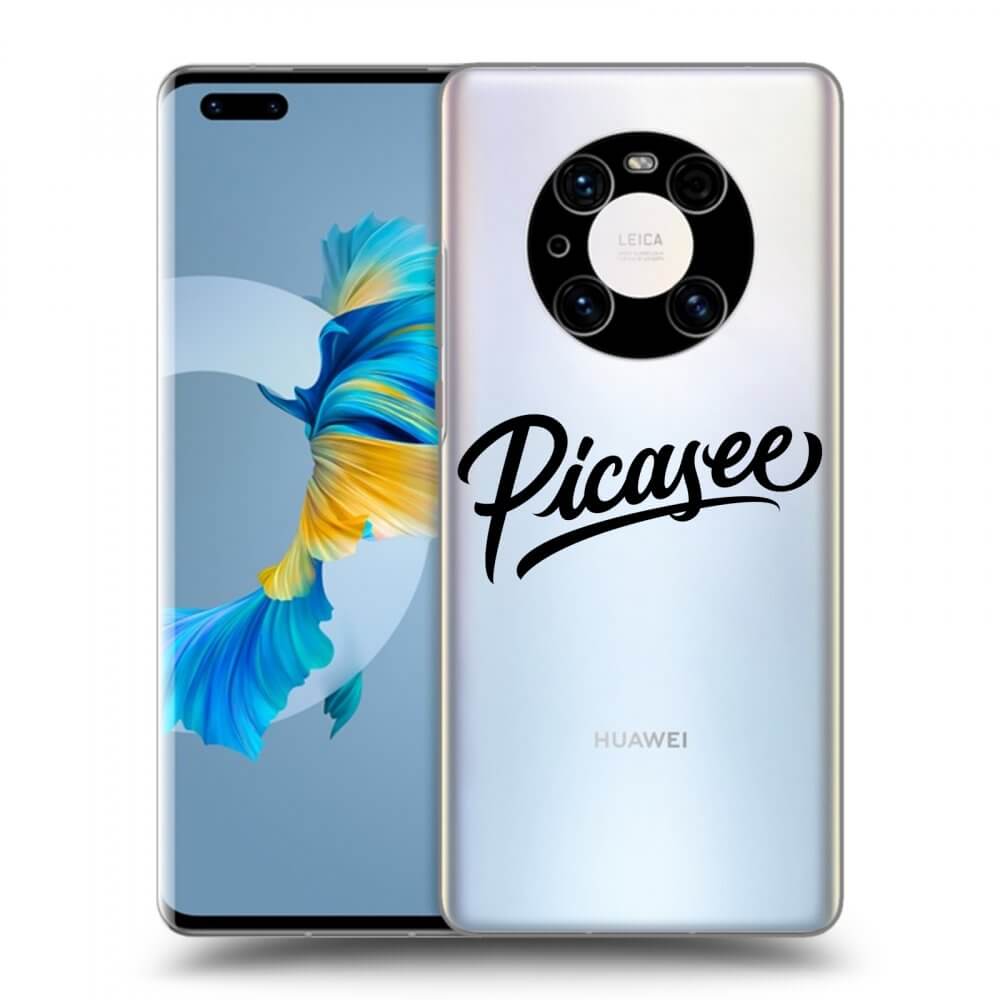 Silikónový prehľadný obal pre Huawei Mate 40 Pro - Picasee - old logo - black
