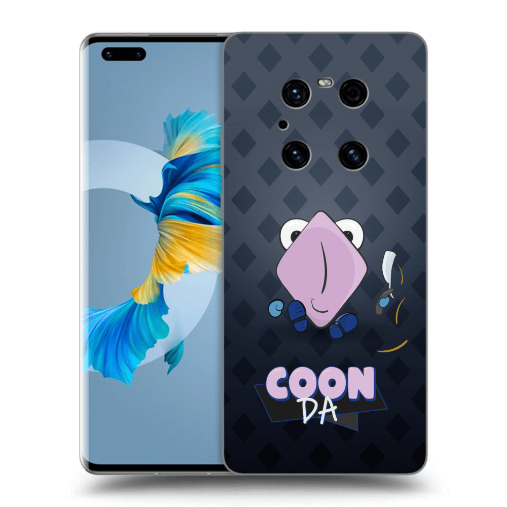 Silikónový prehľadný obal pre Huawei Mate 40 Pro - COONDA holátko - tmavá