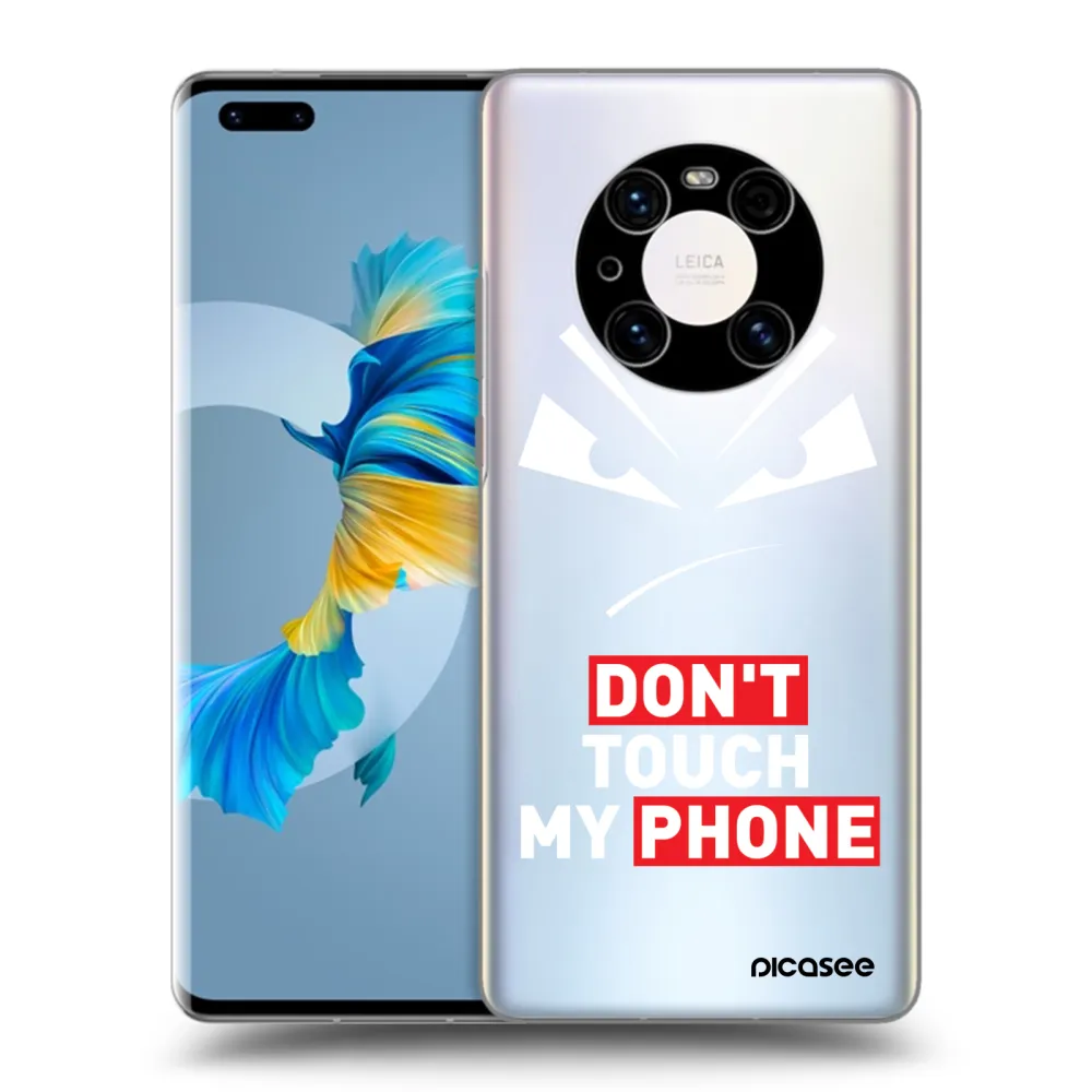 Silikónový prehľadný obal pre Huawei Mate 40 Pro - Evil Eye - Transparent