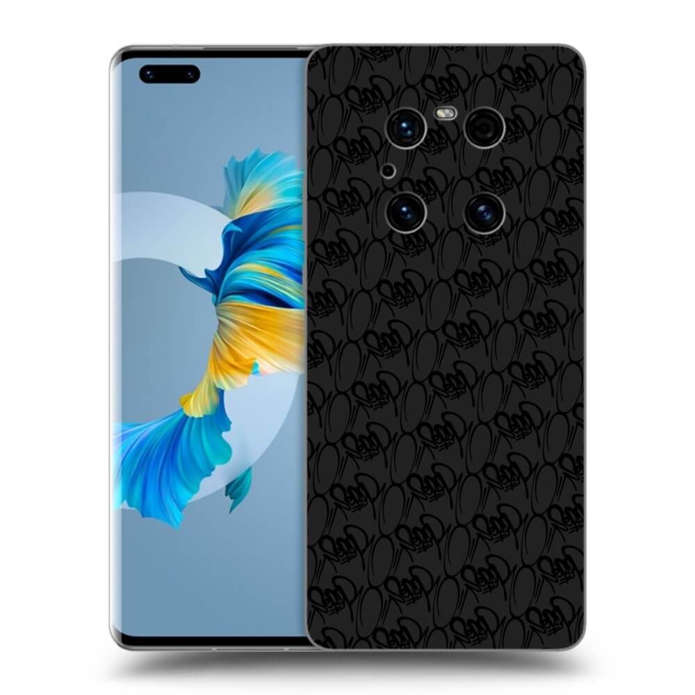 Picasee silikónový čierny obal pre Huawei Mate 40 Pro - Separ - Black On Black 2