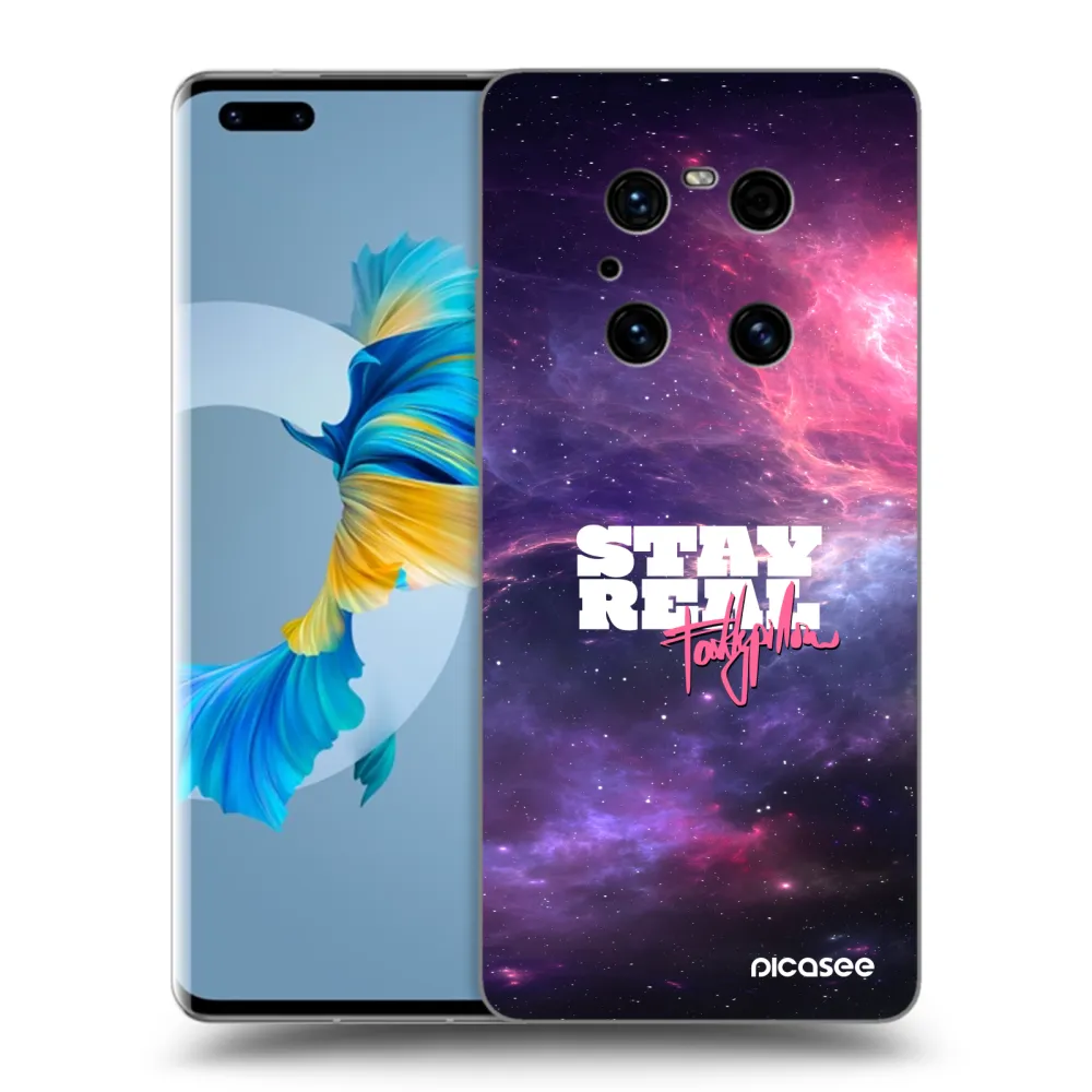Silikónový prehľadný obal pre Huawei Mate 40 Pro - Stay Real