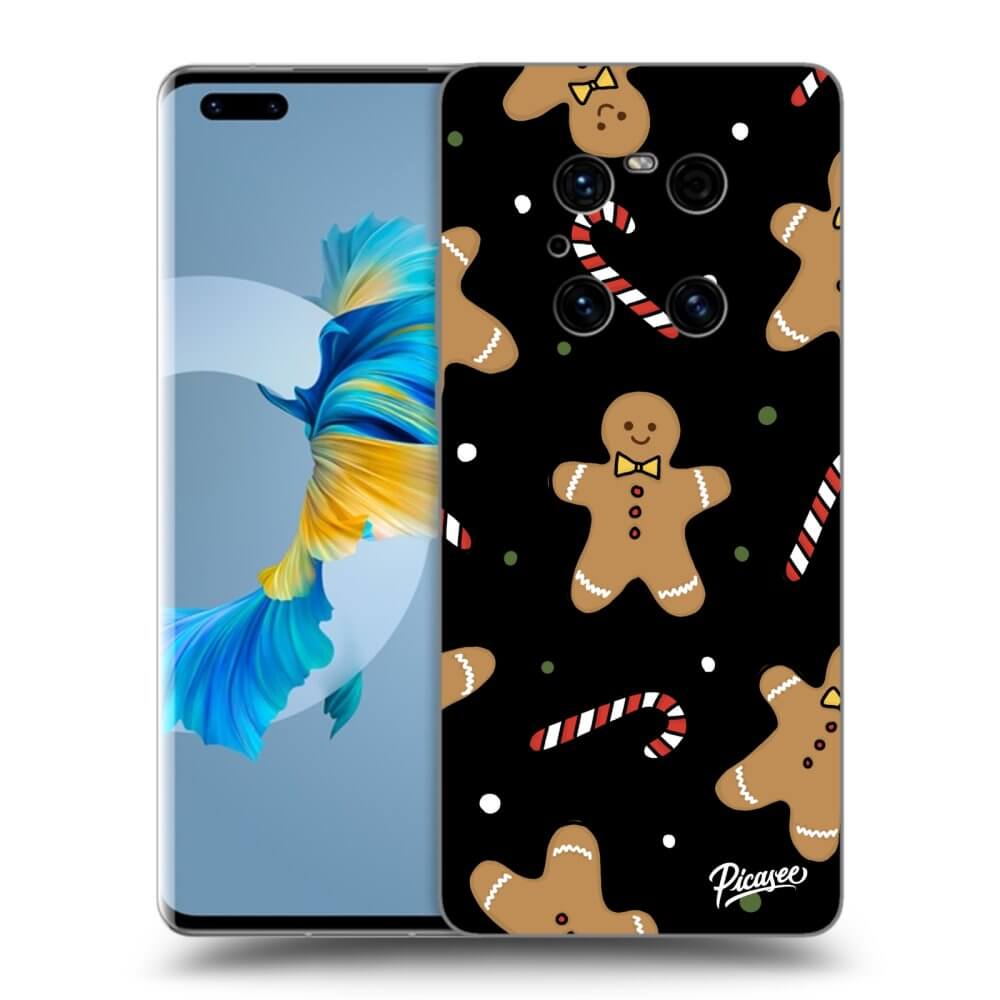 Picasee silikónový čierny obal pre Huawei Mate 40 Pro - Gingerbread