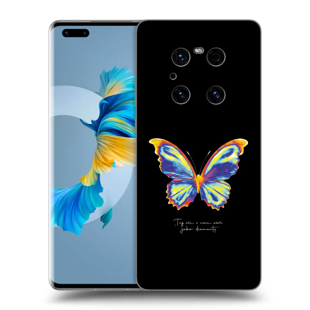Picasee silikónový čierny obal pre Huawei Mate 40 Pro - Diamanty Black