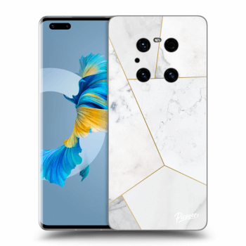 Obal pre Huawei Mate 40 Pro - White tile