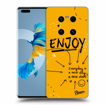 Picasee silikónový čierny obal pre Huawei Mate 40 Pro - Enjoy