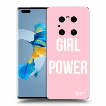 Picasee silikónový čierny obal pre Huawei Mate 40 Pro - Girl power