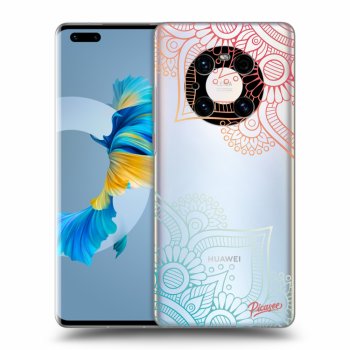 Picasee silikónový prehľadný obal pre Huawei Mate 40 Pro - Flowers pattern