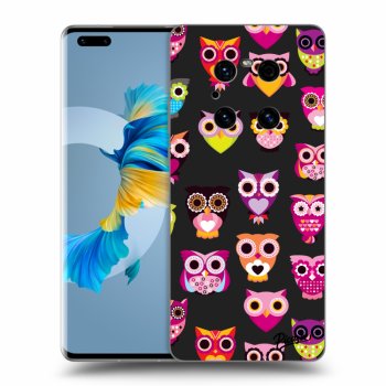 Picasee silikónový čierny obal pre Huawei Mate 40 Pro - Owls