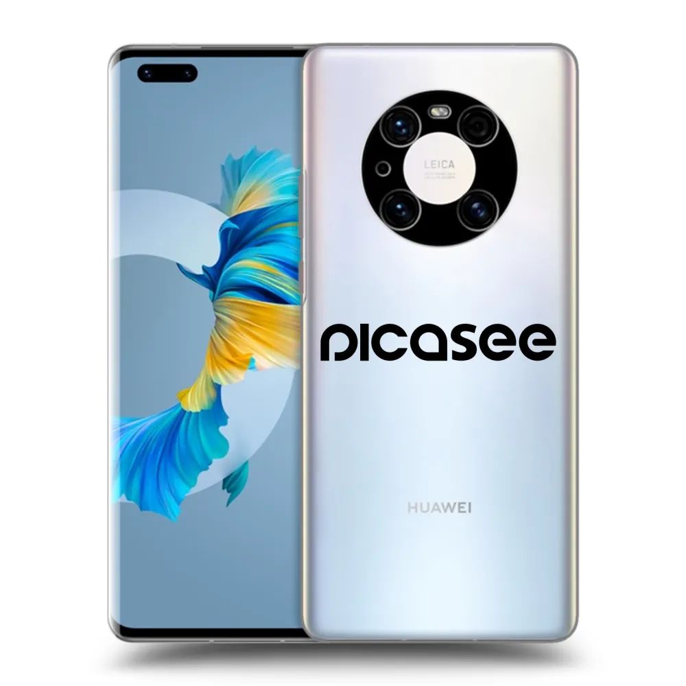 Silikónový prehľadný obal pre Huawei Mate 40 Pro - Picasee - new logo - black