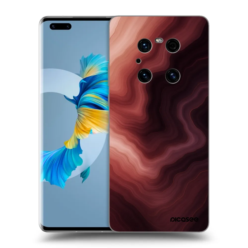 Silikónový prehľadný obal pre Huawei Mate 40 Pro - Rouge