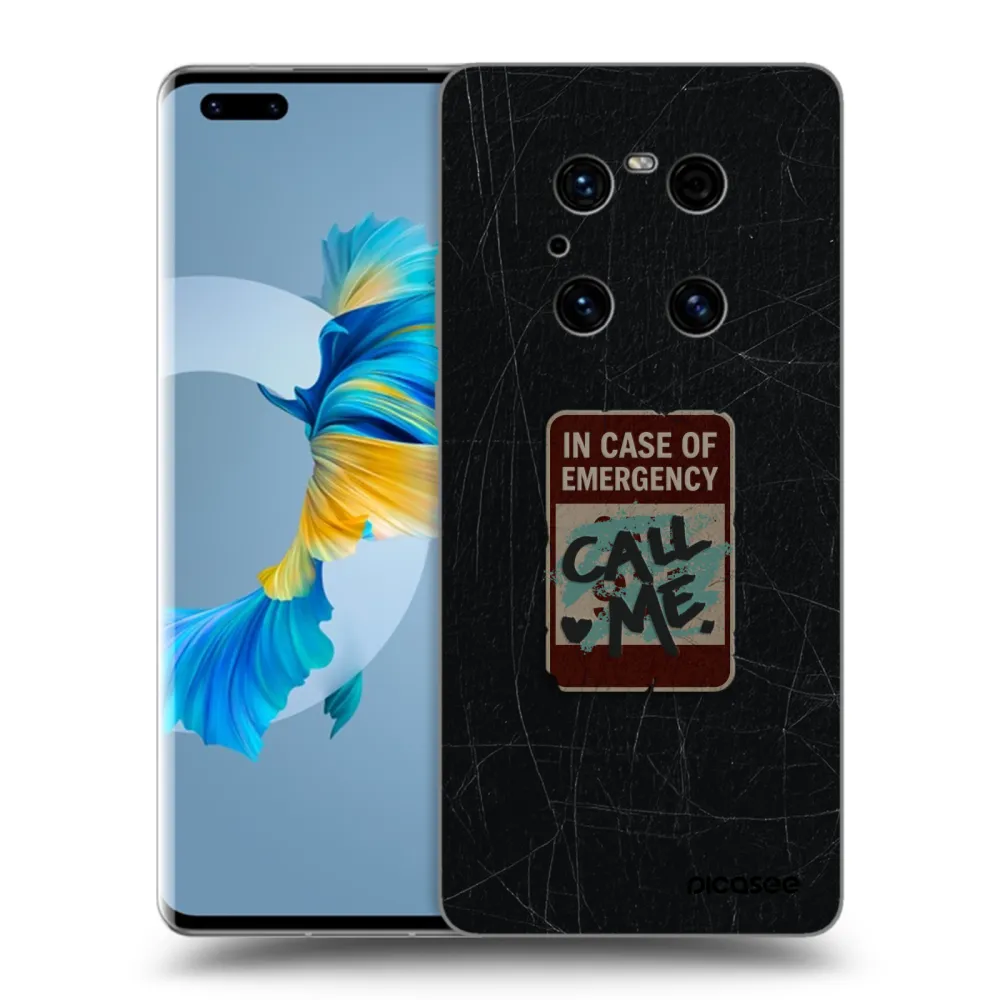 Silikónový prehľadný obal pre Huawei Mate 40 Pro - EMERGENCY