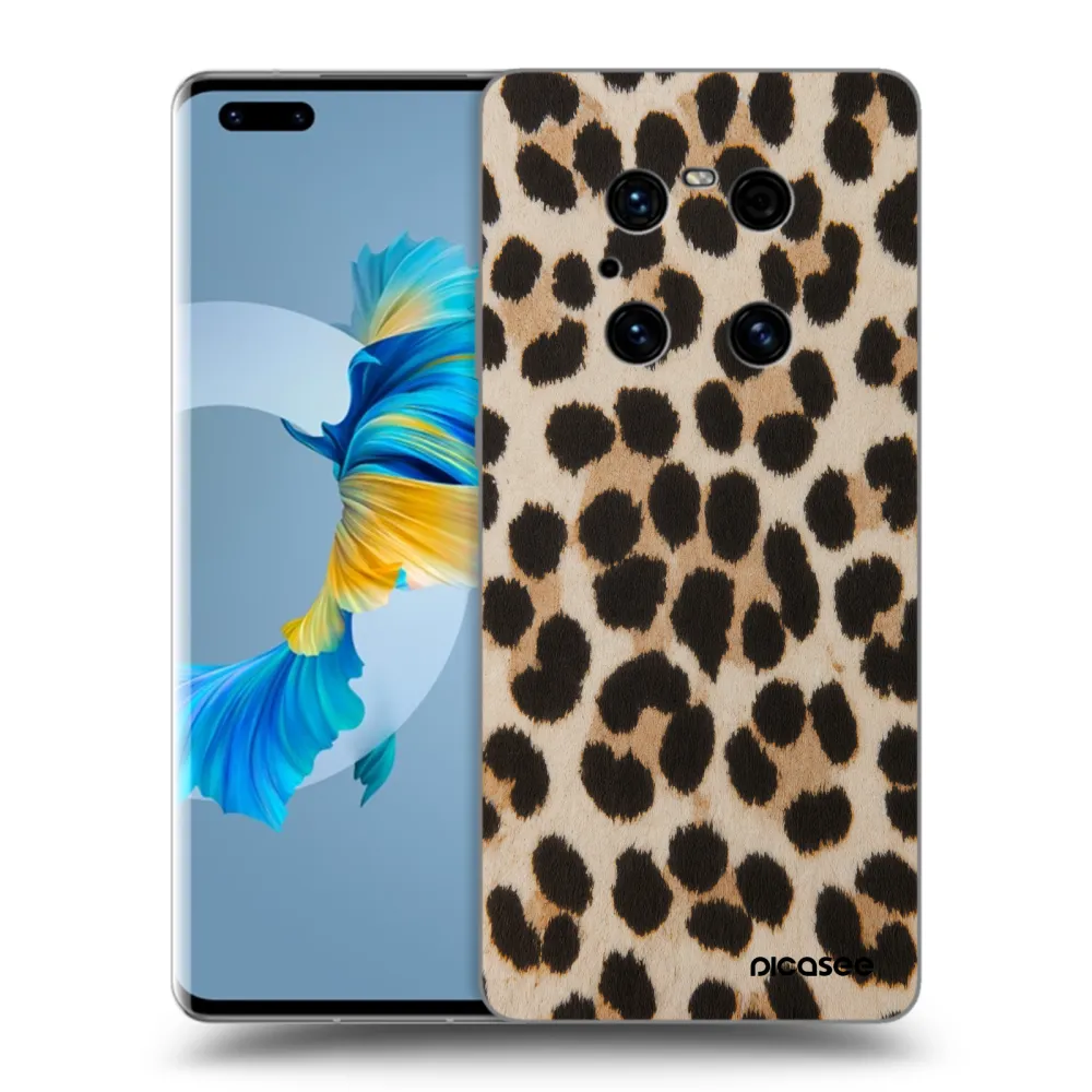 Silikónový prehľadný obal pre Huawei Mate 40 Pro - Brown Tiger