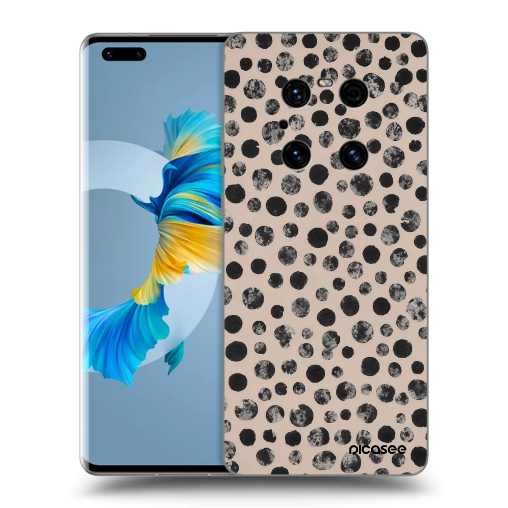 Picasee silikónový čierny obal pre Huawei Mate 40 Pro - Dots