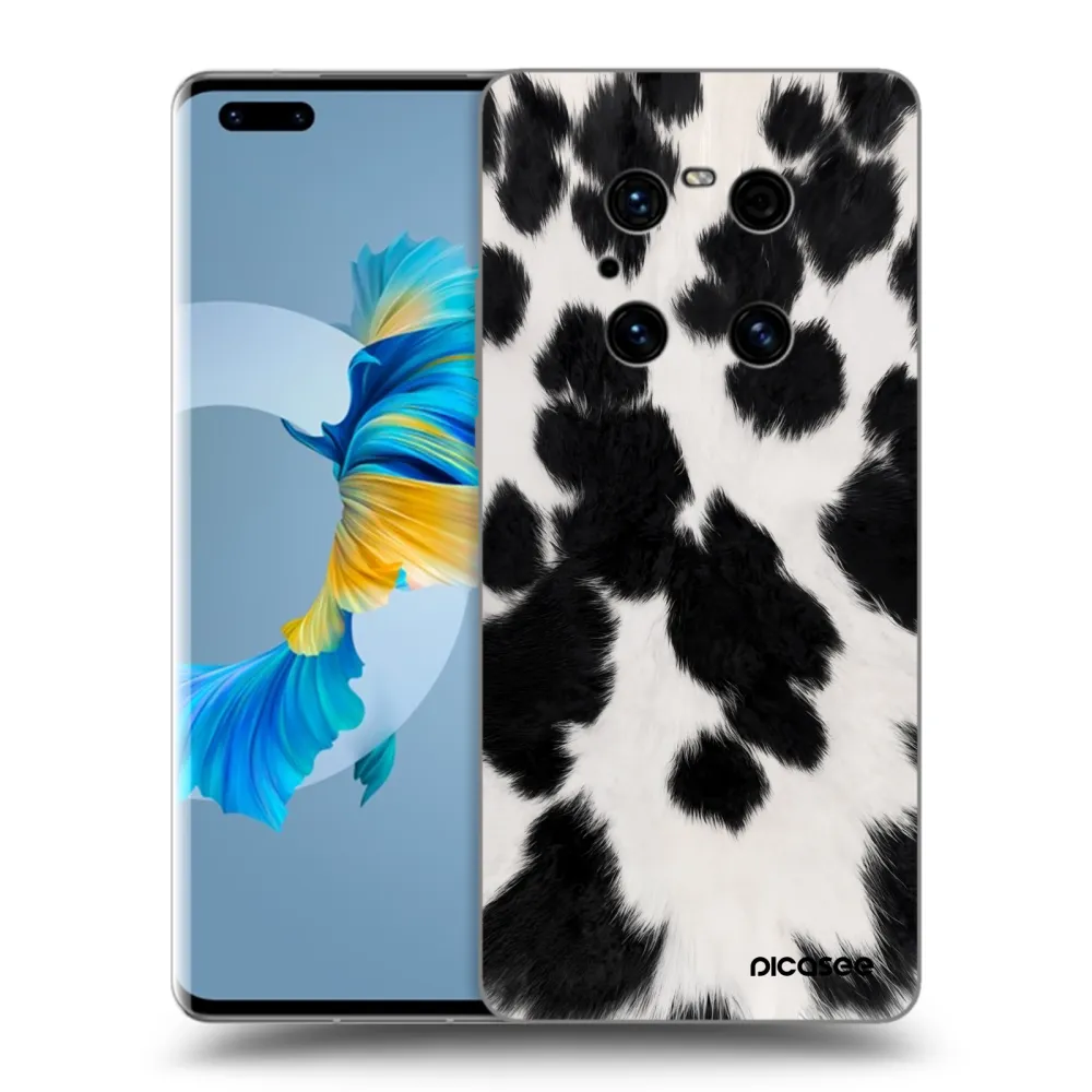 Silikónový prehľadný obal pre Huawei Mate 40 Pro - Black Moo
