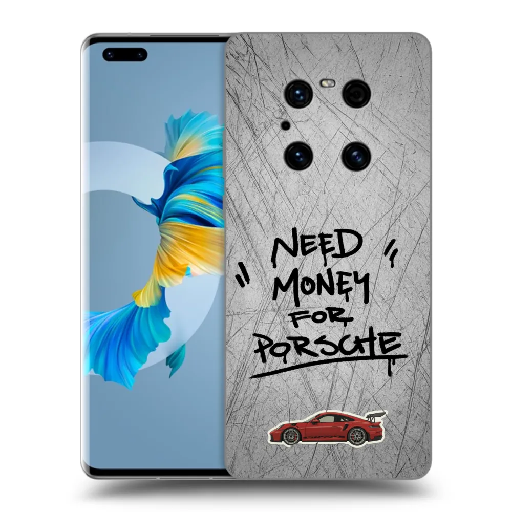 Silikónový prehľadný obal pre Huawei Mate 40 Pro - Grey Drift