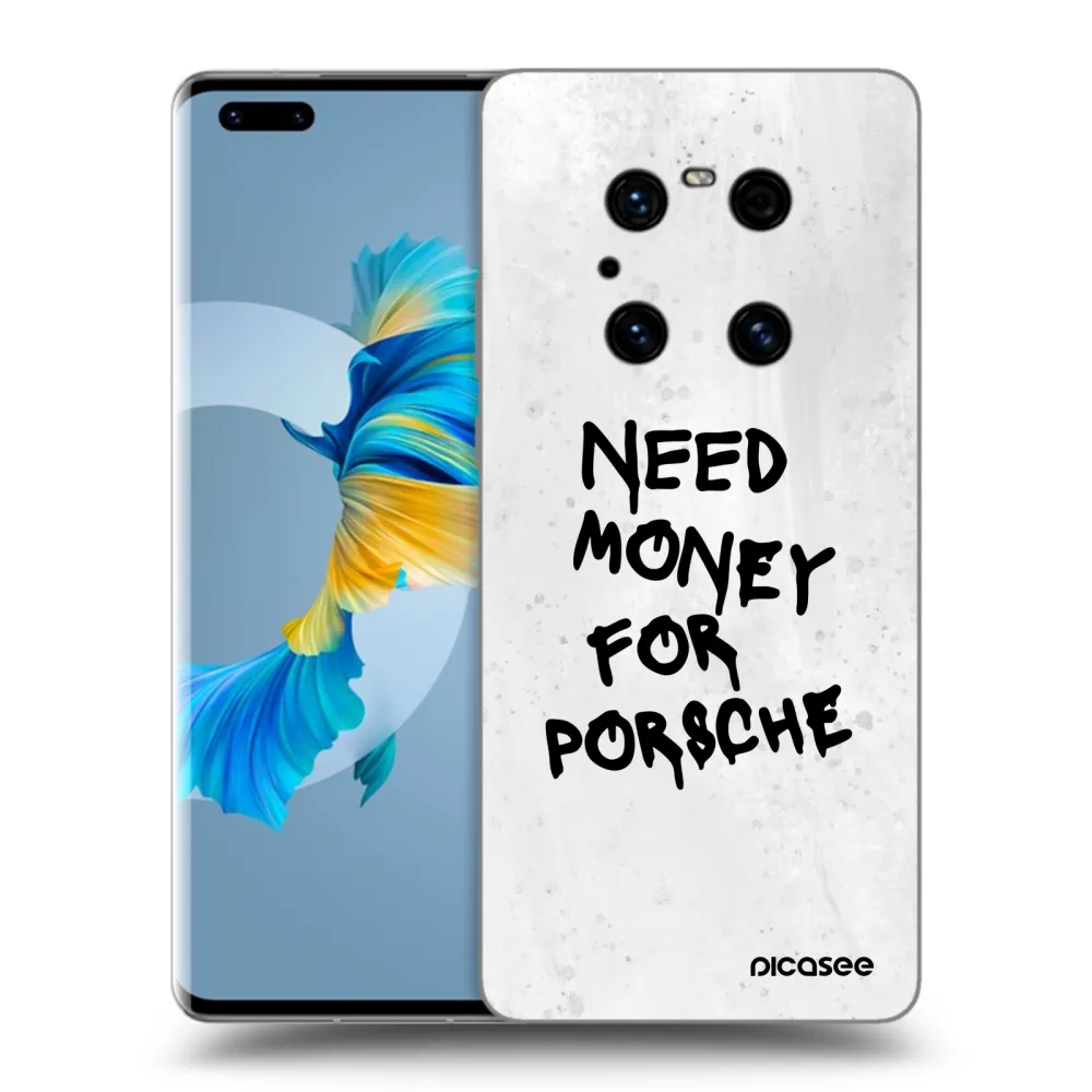 Silikónový prehľadný obal pre Huawei Mate 40 Pro - White Dollar