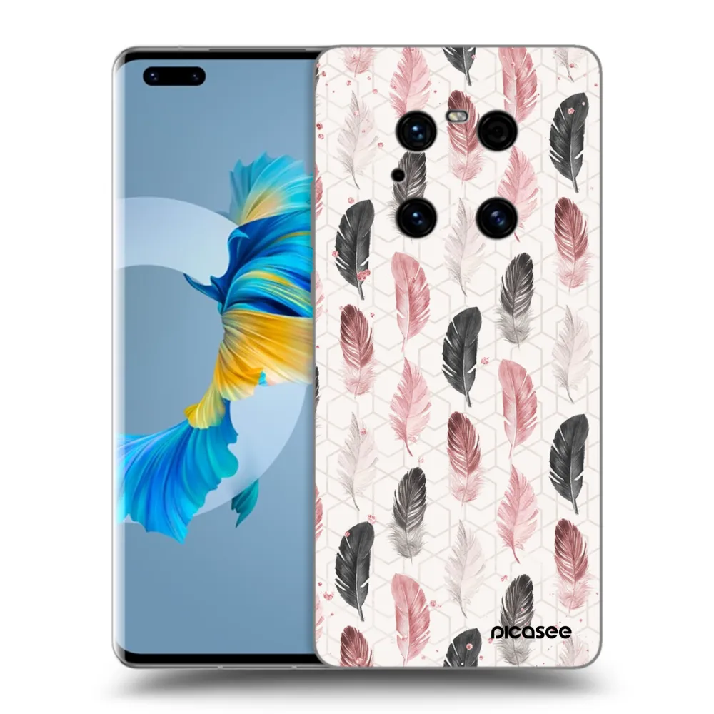 Picasee silikónový čierny obal pre Huawei Mate 40 Pro - Pírka 2
