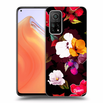 Picasee silikónový prehľadný obal pre Xiaomi Mi 10T - Flowers and Berries