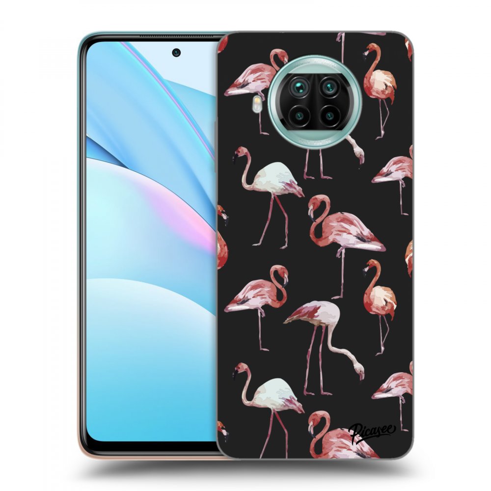 Picasee silikónový čierny obal pre Xiaomi Mi 10T Lite - Flamingos