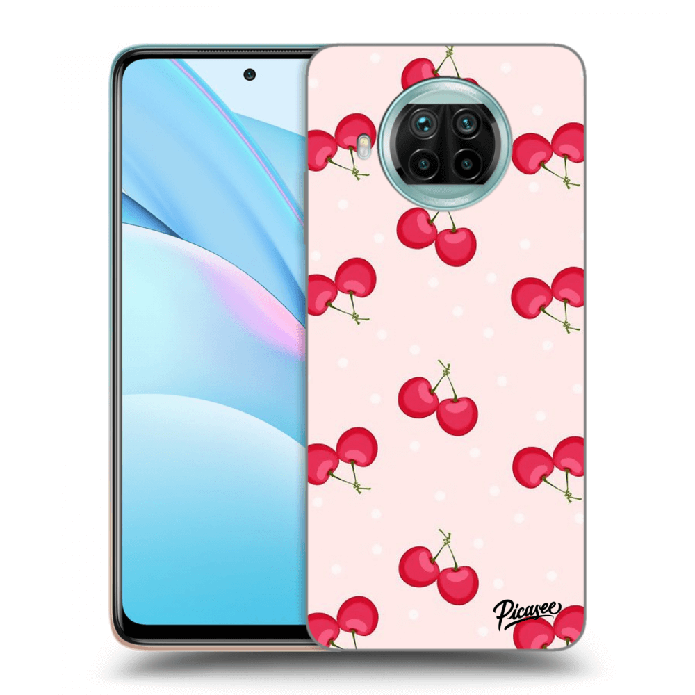 Picasee silikónový čierny obal pre Xiaomi Mi 10T Lite - Cherries