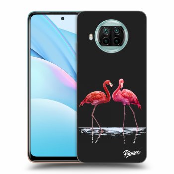 Picasee silikónový čierny obal pre Xiaomi Mi 10T Lite - Flamingos couple