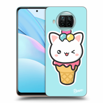 Picasee silikónový čierny obal pre Xiaomi Mi 10T Lite - Ice Cream Cat