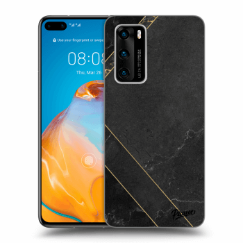 Obal pre Huawei P40 - Black tile