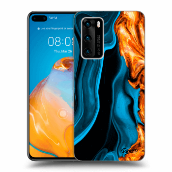 Obal pre Huawei P40 - Gold blue